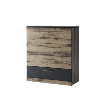 Комод Anrex Jagger 4S (дуб монастырский/черный)