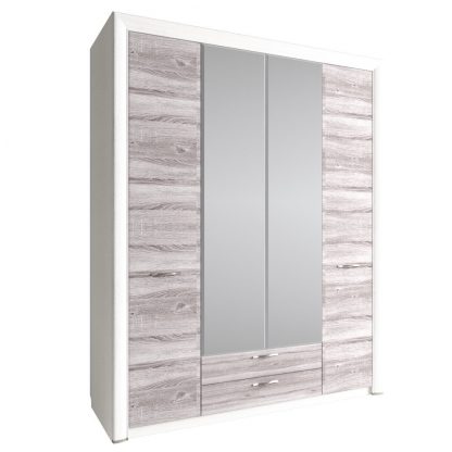 Шкаф Anrex Olivia 4D2S Z (вудлайн кремовый / дуб анкона)