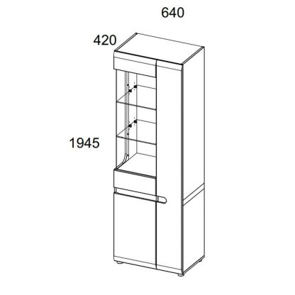 a80ab2975c5b1b2ba6df6cce1ac7d7ed 416x416 - Шкаф-витрина Линат-1Л Сноу Трюфель